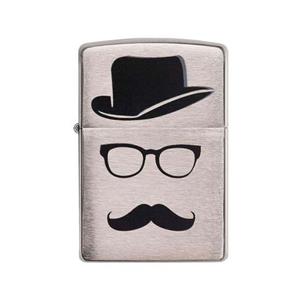 فندک زیپو مدل Mustache and Hat کد 28648 Zippo Mustache and Hat 28648 Lighter