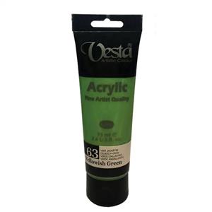 رنگ اکریلیک وستا مدل yellowish green کد63