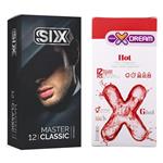 کاندوم سیکس مدل Master Classic بسته 12 عددی به همراه کاندوم ایکس دریم مدل Hot بسته 12 عددی