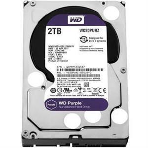 هارددیسک اینترنال وسترن دیجیتال سری Purple مدل WD20PURZ ظرفیت 2 ترابایت Western Digital Internal Hard Disk 2TB 