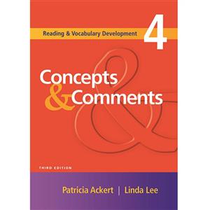 کتاب Concepts and Comments 4 اثر Patricia Ackert and Linda Lee انتشارات Cengage Learning