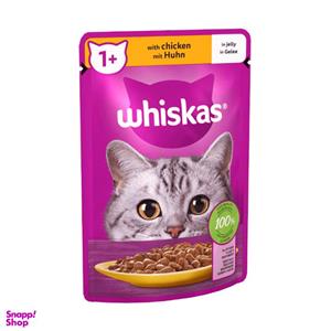 پوچ گربه ویسکاس مدل chicken وزن 85 گرم بسته 4 عددی