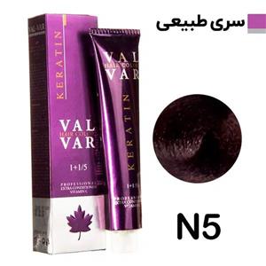 رنگ مو وال وار سری طبیعی شماره N5 حجم 120 میلی لیتر رنگ بلوند تیره