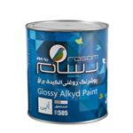 پوشرنگ روغنی نیم براق آبی تیره رسام کد R505 وزن 1100 گرم