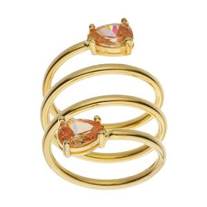 انگشتر طلا 18 عیار زنانه مایا ماهک مدل MR0724 Maya Mahak Gold Ring For Women 