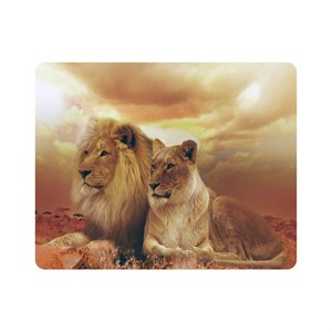ماوس پد اطلس آبی طرح شیر مدل T1574