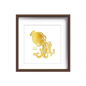 تابلو طلاکوب زرکات طرح ماه تولد بهمن مدل Aquarius
