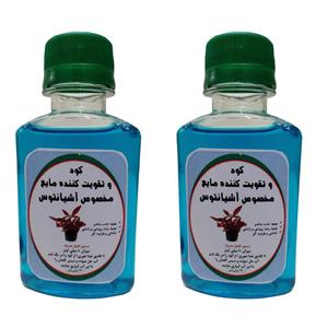 کود مایع محرک رشد آشیانتوس مدل Mpower حجم 120 میلی لیتر بسته دو عددی