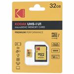 کارت حافظه microSDHC کداک مدل UHS-I U1 کلاس 10 سرعت 85MBps همراه با آداپتور ظرفیت 32 گیگابایت