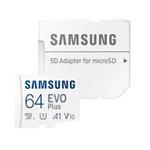 Samsung Evo Plus A1 V10 UHS-I U1 Class 10 130MBps microSDXC With Adapter - 64GB
