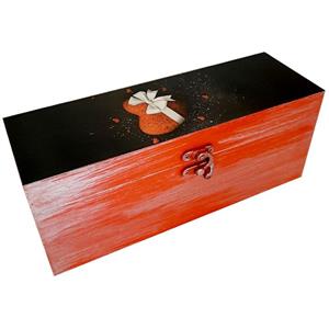 جعبه هدیه چوبی مدل فانتزی طرح قلب کد WB72
