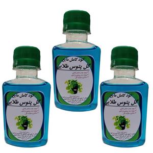 کود مایع محرک رشد پتوس طلایی مدل Mpower حجم 120 میلی لیتر بسته سه عددی