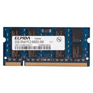 رم لپ تاپ الپیدا مدل DDR2 6400s MHz ظرفیت گیگابایت Elpida RAM 2GB 