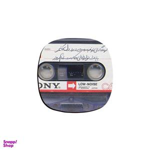 زیر لیوانی ترمه طراحان ایده مدل نوار خالی کاست کد trm064