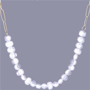 گردنبند زنانه مدل زنجیر و مروارید