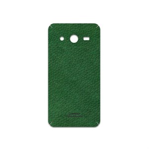 برچسب پوششی ماهوت مدل Green-Leather مناسب برای گوشی موبایل سامسونگ Galaxy Core 2