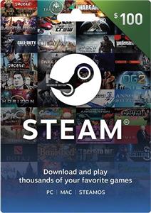 Steam Gift Card 100 $ 