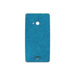 برچسب پوششی ماهوت مدل Blue-Leather مناسب برای گوشی موبایل مایکروسافت Lumia 535