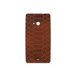 برچسب پوششی ماهوت مدل Brown-Snake-Leather مناسب برای گوشی موبایل مایکروسافت Lumia 535