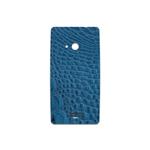 برچسب پوششی ماهوت مدل Blue-Crocodile-Leather مناسب برای گوشی موبایل مایکروسافت Lumia 535