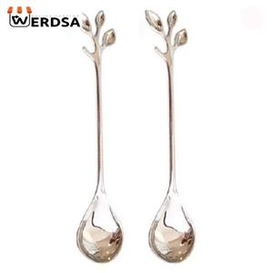 قاشق چای خوری مدل گلبرگ بسته دو عددی