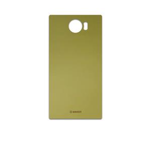 برچسب پوششی ماهوت مدل Matte-Gold مناسب برای گوشی موبایل بلک بری Priv