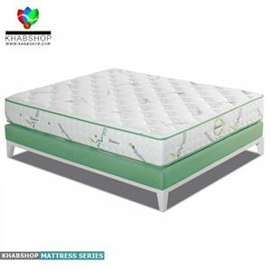 تشک یک نفره  برن سفید سبز مدل بامبو - سایز 90*200 