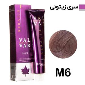 رنگ مو وال وار سری زیتونی شماره M6 حجم 120 میلی لیتر رنگ بلوند زیتونی متوسط