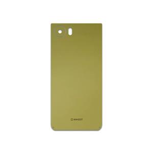 برچسب پوششی ماهوت مدل Matte-Gold مناسب برای گوشی موبایل بلک بری Keyone-DTEK70