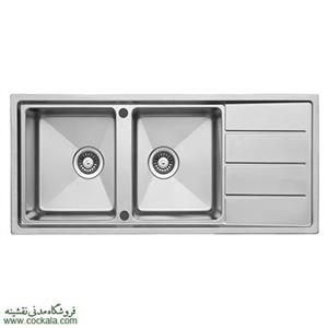 سینک ظرفشویی توکار لتو استیل. مدل TX-66 لگن چپ