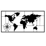 دیورکوب طرح نقشه جهان کد 001485