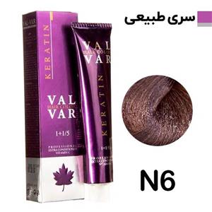 رنگ مو وال وار سری طبیعی شماره N6 حجم 120 میلی لیتر رنگ بلوند متوسط