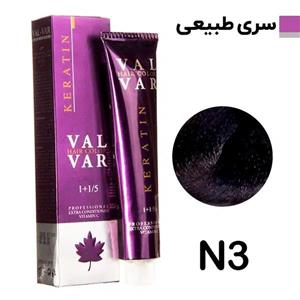 رنگ مو وال وار سری طبیعی شماره N3 حجم 120 میلی لیتر رنگ قهوه ای متوسط