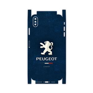 برچسب پوششی ماهوت مدل Peugeot-Logo-FullSkin مناسب برای گوشی موبایل اپل iPhone Xs Max MAHOOT  Peugeot-Logo-FullSkin Cover Sticker for Apple iPhone Xs Max