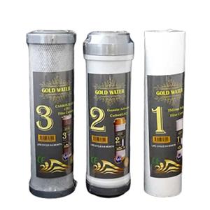 پک پیش فیلتر تصفیه کننده آب ۳ عددی گلد واتر