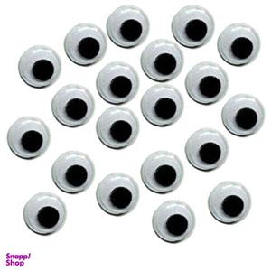 چشم عروسک مدل دایره ای کد MOT-12 بسته 20 عددی