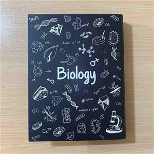 دفتر کلاسوری 100 برگ Biology مشکی