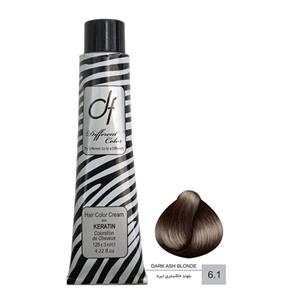 رنگ مو دیفرنت شماره 6.1 حجم 125 میلی لیتر رنگ بلوند خاکستری تیره