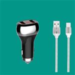 LDNIO Quick Car Charger With microUSB Cable