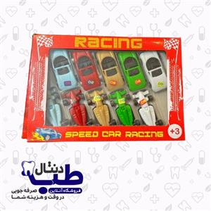 ماکت ماشین بازی مدل speed car racing کد 007 بسته 10 عددی