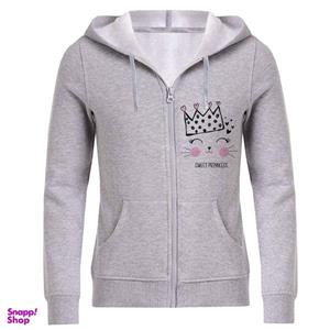 سویشرت زنانه مدل گربه و تاج F186