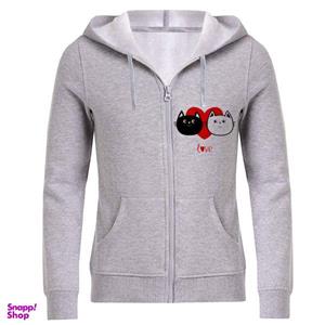 سویشرت زنانه مدل گربه قلب F185