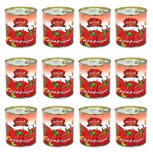 رب گوجه فرنگی غلیظ ضامن - 800 گرم بسته 12 عددی