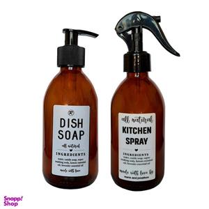 مخزن مایع ظرفشویی مدل INGREDIENTS به همراه ظرف اسپری