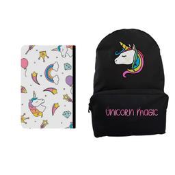 کوله پشتی مدل یونیکورن کد K-18 به همراه کلاسور