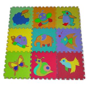 کفپوش تاتامی مدل حیوانات کد TAF-012 مجموعه 9 عددی