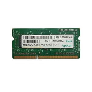 رم لپ تاپ DDR3L تک کاناله 1600 مگاهرتز CL11 اپیسر مدل PC3L-12800 ظرفیت 4 گیگابایت