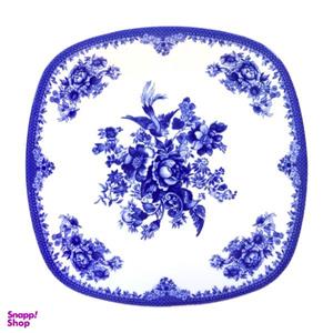 بشقاب غذا خوری چینی زرین ایران مدل کواترو فلورانس بسته 6 عددی