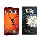 کاندوم سیکس مدل Stop Time بسته 12 عددی به همراه کاندوم سیکس مدل Ribbed Delay بسته 12 عددی