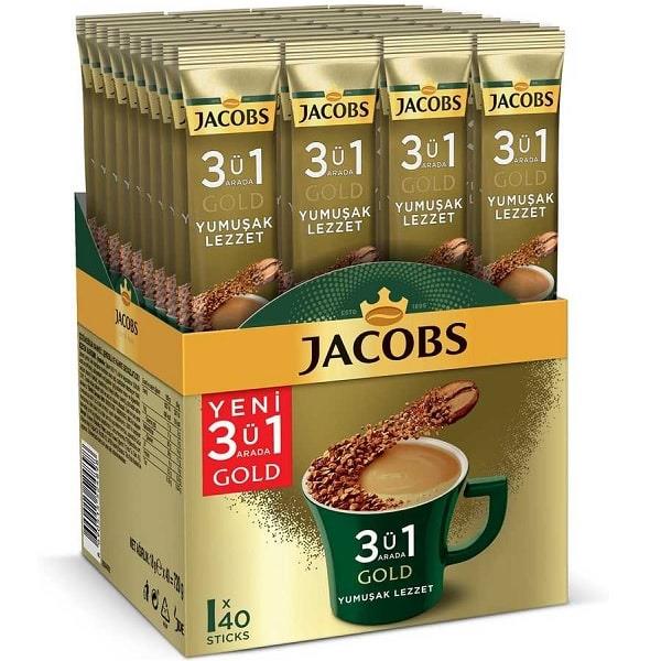 قهوه فوری ۳ در ۱ ملایم جاکوبز گلد 
